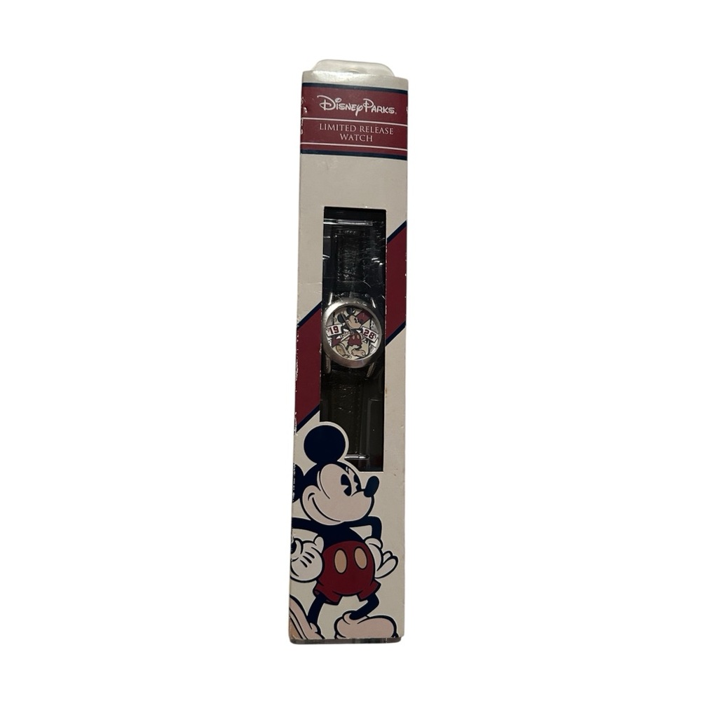 Disney Black and Silver Limited Release Mickey Mouse 1928 Watch **NEEDS BATTERY*